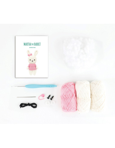 Kit amigurumi - Martha o coelho