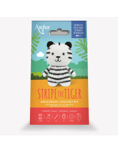 Kit amigurumi - Stripe o tigre branco