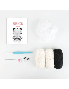 Kit amigurumi - Stripe o tigre branco 2