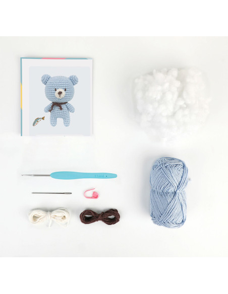 Kit amigurumi - Bobby o ursinho