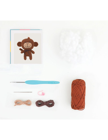 Kit amigurumi - Mimi o macaco