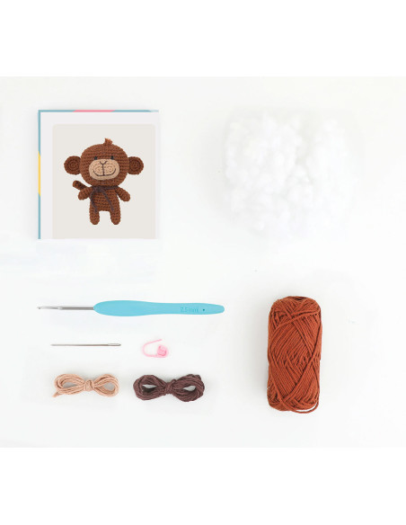 Kit amigurumi - Mimi o macaco