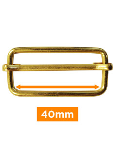 Fivela deslizante - Ouro 40 mm