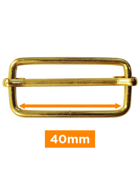 Fivela deslizante - Ouro 40 mm
