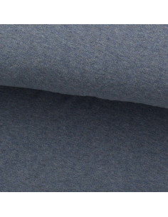 Tecido jersey fino mesclado - Azul