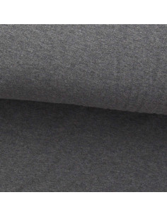 Tecido jersey fino mesclado - Antracite