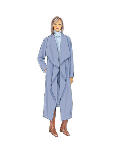 Molde de casaco, sobretudo e vestuário envolvente - Butterick 6250