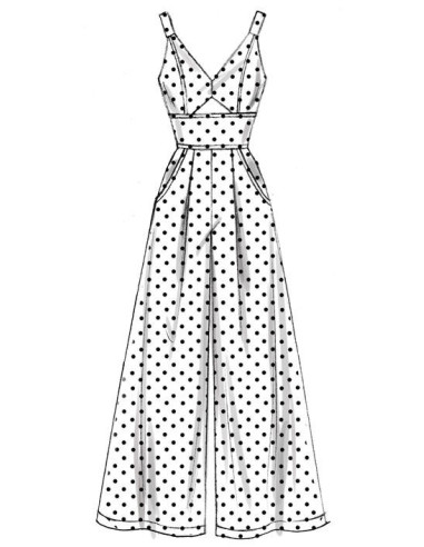 Molde de vestidos e macacão - McCall's 7789