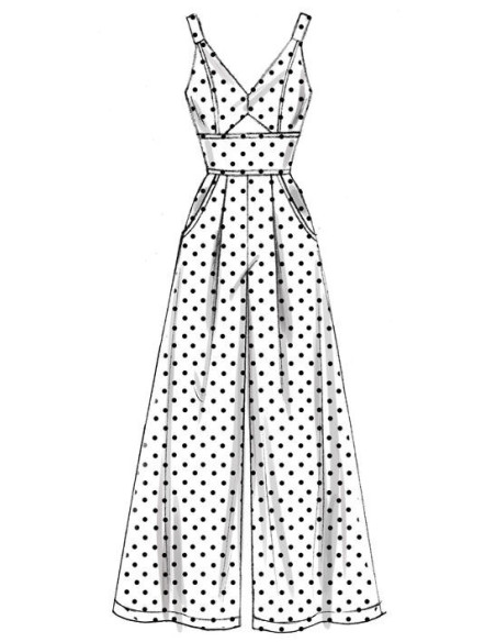 Molde de vestidos e macacão - McCall's 7789