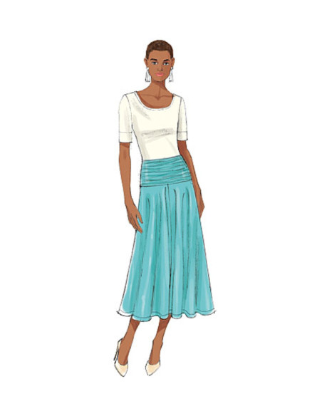Molde de saia - Butterick 6249