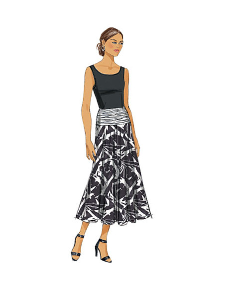 Molde de saia - Butterick 6249
