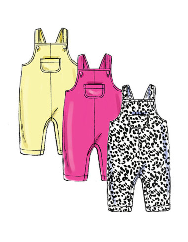 Molde de casaco, macacão, calças, ninho de anjo e chapéu - Butterick 6238