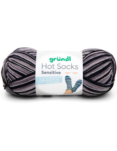 Lã para meias Hot Socks Sensitive Gründl