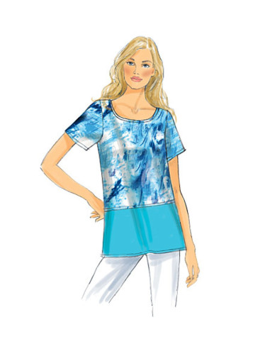 Molde de blusa - Butterick 6214
