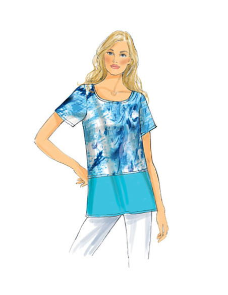 Molde de blusa - Butterick 6214