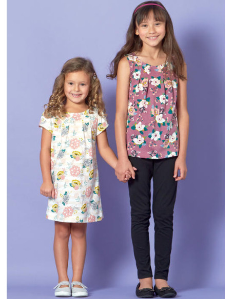 Padrão de blusas, vestidos e collants - McCall's 7709