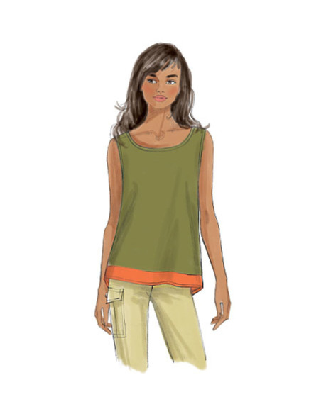 Molde de blusa - Butterick 6214