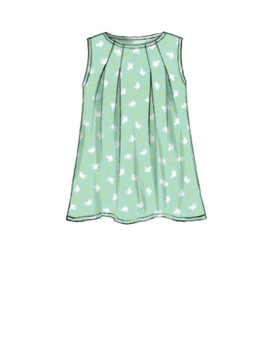 Padrão de blusas, vestidos e collants - McCall's 7709