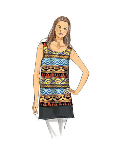 Molde de blusa - Butterick 6214