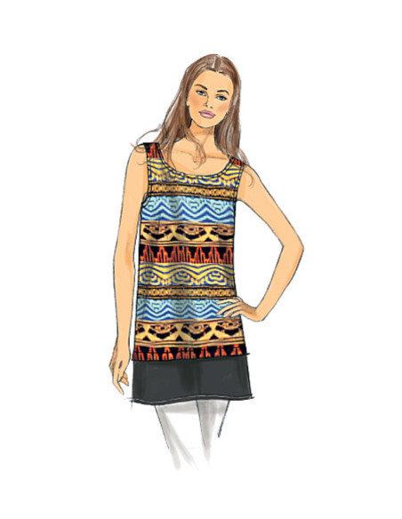 Molde de blusa - Butterick 6214