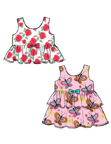 Molde de blusa, vestidos, macacão e calcinha - McCall's 6944