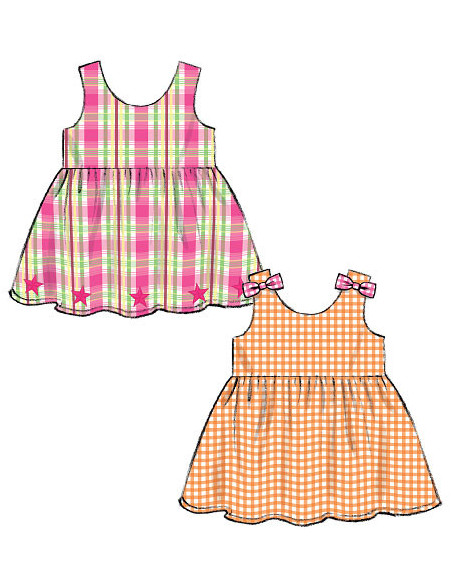 Molde de blusa, vestidos, macacão e calcinha - McCall's 6944