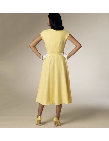 Molde de vestido e cinto - Butterick 6211