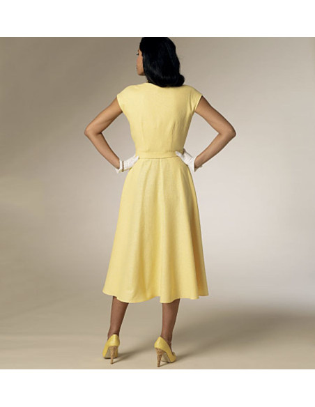 Molde de vestido e cinto - Butterick 6211