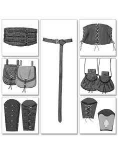 Padrão de acessórios históricos - Butterick 5371