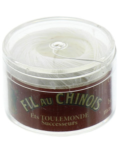 Cápsula de fio de linho torcido e glaceado ao chinês
