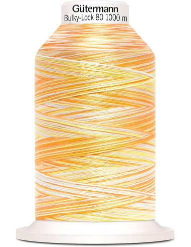 Cone de linha de espuma Gütermann Bulky-Lock Multicolour 1000 m