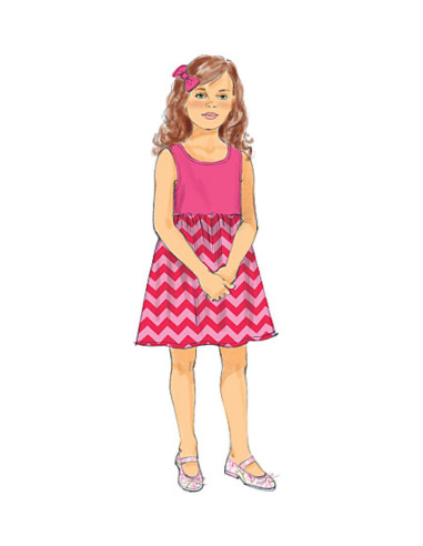 Molde de vestido e saia-calça - Butterick 6202
