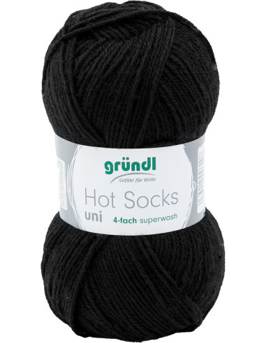 Lã para meias Hot Socks uni 50 Gründl