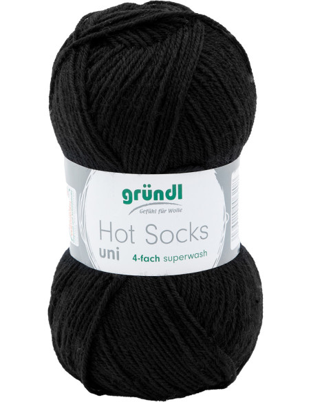 Lã para meias Hot Socks uni 50 Gründl