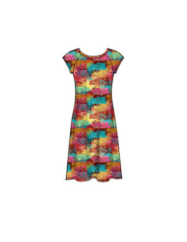 Molde de túnica, vestidos e collants - McCall's 7122
