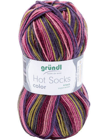 Lã para meias Hot Socks color Gründl