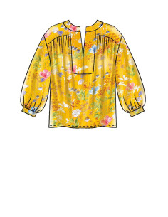 Padrão de blusa, túnica e vestidos - McCall's 7959 2