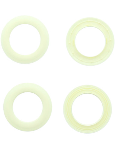 Conjunto de 8 ilhós para cortinas Ø44 mm - Fosco - Creme