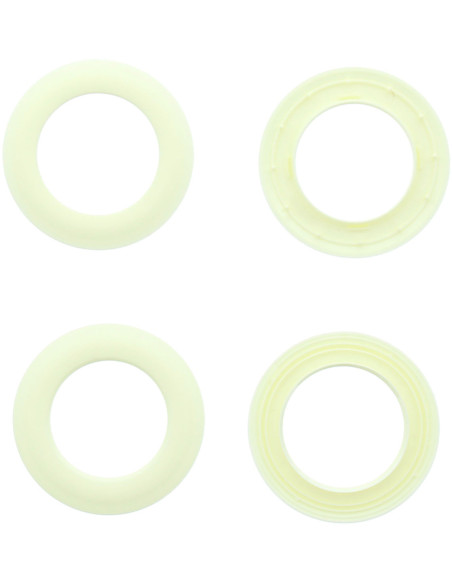 Conjunto de 8 ilhós para cortinas Ø44 mm - Fosco - Creme