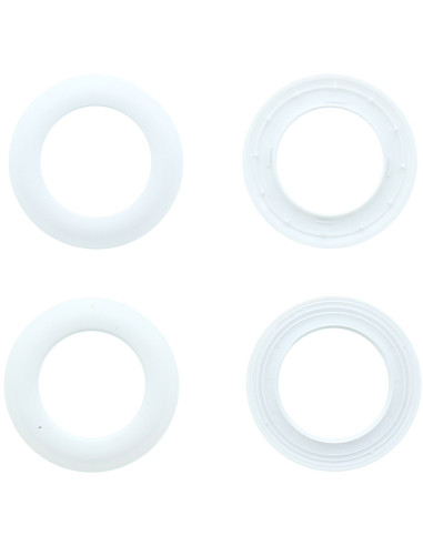 Conjunto de 8 ilhós para cortinas Ø44 mm - Fosco - Branco