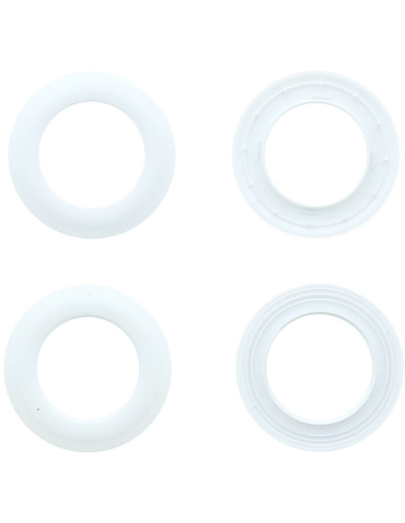 Conjunto de 8 ilhós para cortinas Ø44 mm - Fosco - Branco
