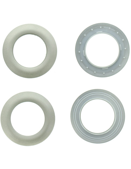 Conjunto de 8 ilhós para cortinas Ø44 mm - Acetinado - Prata clara