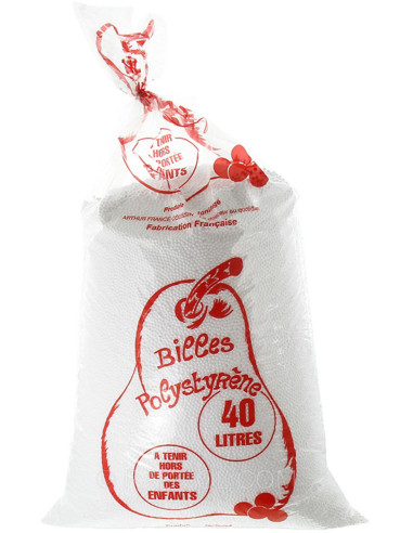 Esferas de poliestireno branco 40 litros Arthur