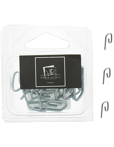 Caixa de 20 grampos caracol de aço
