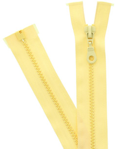 Fecho de correr separável sintético - Amarelo palha