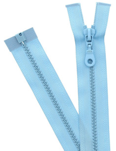 Fecho de correr separável sintético - Azul bebê