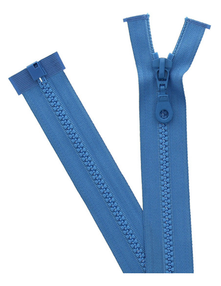 Fecho de correr separável sintético - Azul real