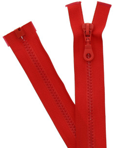 Fecho de correr separável sintético - Vermelho escarlate