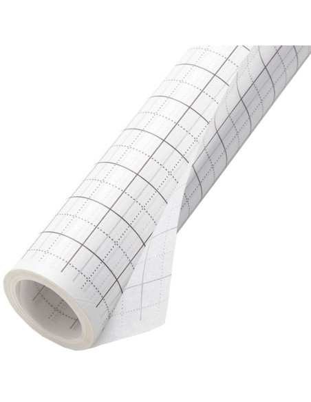 Rolo de papel de seda quadriculado para moldes - 80 cm x 15 metros