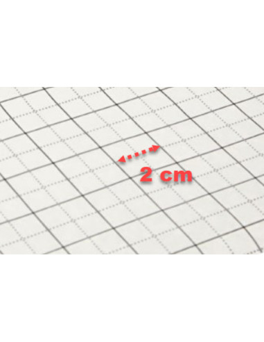 Rolo de papel de seda quadriculado para moldes - 80 cm x 15 metros